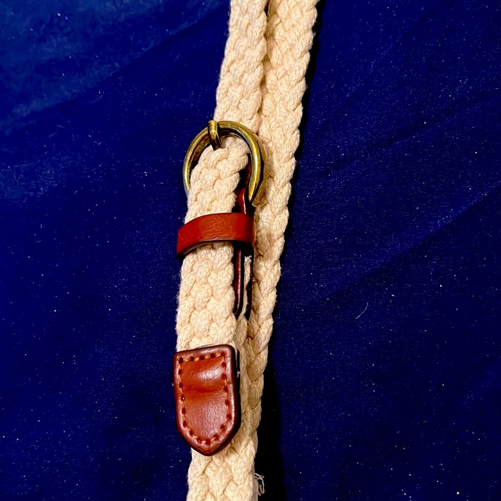 Tucker & Tate cream braided belt EUC